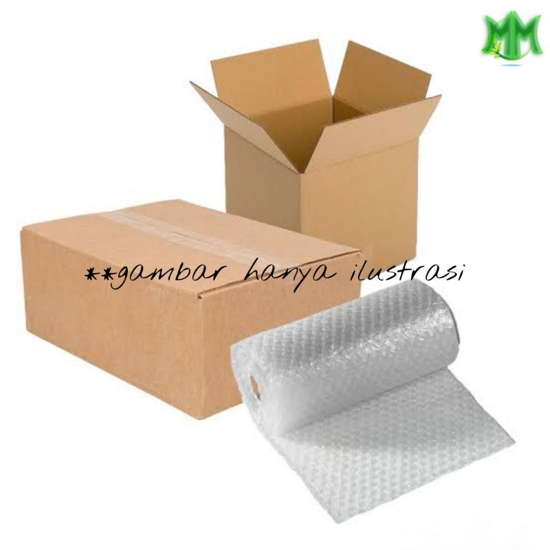 

Bubblewrap dan Kardus [More Extra Protection]