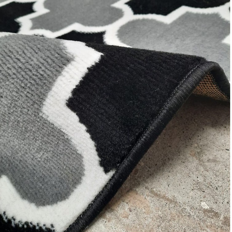 MAROC Karpet Lantai 160 x 210 BOG14 Black On Grey-3