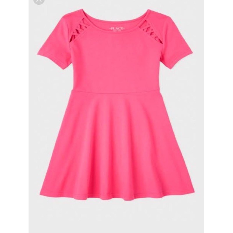 Place girls short sleeve skater dress