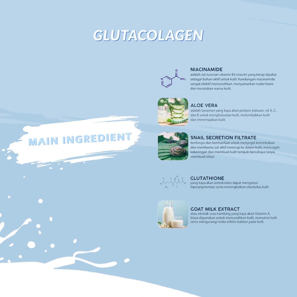 Body Scrub Whitening Glutacolagen Milky Body Scrub