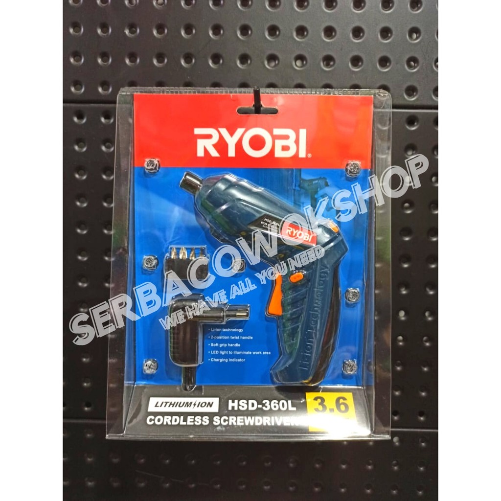 Ryobi Mesin Bor Obeng Baterai 3.6 V Cordless HSD-360L Screwdriver Charge Kyocera Khusus Area jawa