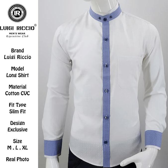 Kemeja Pria Koko Lengan Panjang Luigi Riccio 15