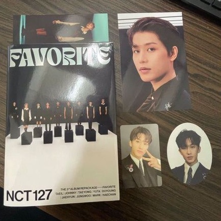 nct 127 favorite photocard postcard pendant bookmark mark taeil haechan