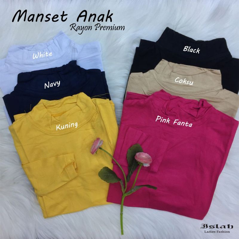 Manset Baju Anak Bahan Kaos Manset Anak Tk dan Sd, Manset Anak Rayon Premium, Manset Anak adem
