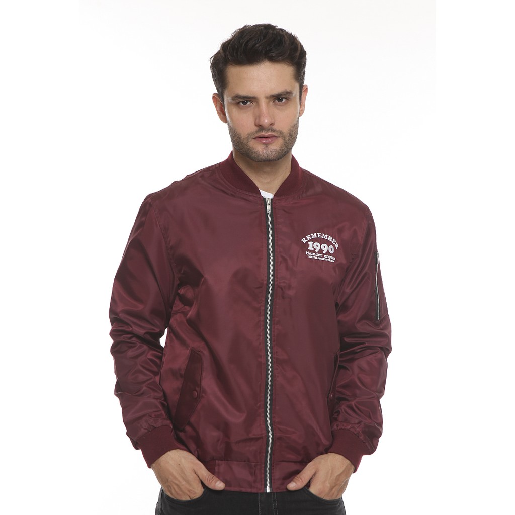 

Jaket Bomber Bloopendorse 1990 Maroon - END-SJ005