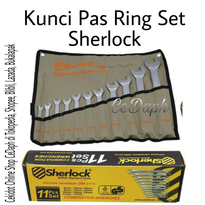 Kunci Pas Ring Set 11 Pro D Series Sherlock/Kunci Ring Pas