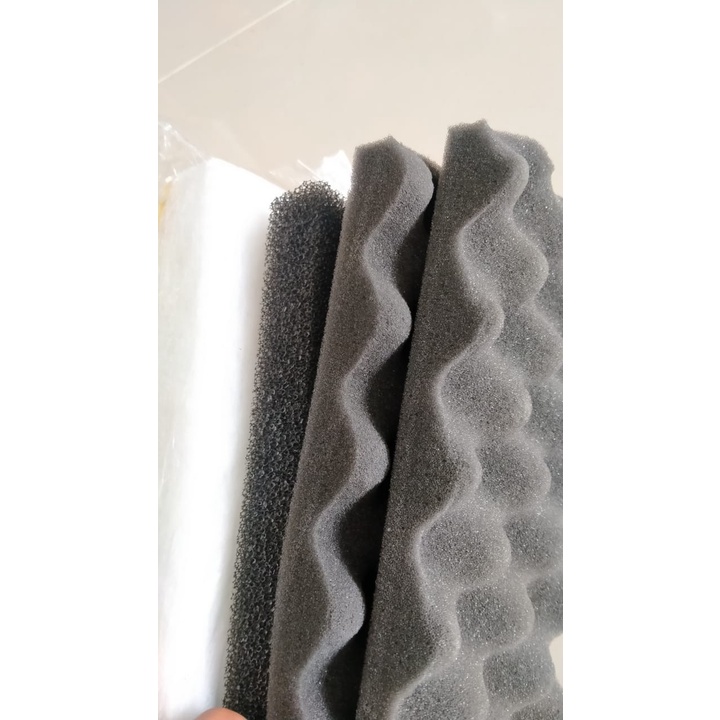 Busa Filter Murah - Filter Foam Aquarium Aquascape Bio foam - Busa Filter Gelombang