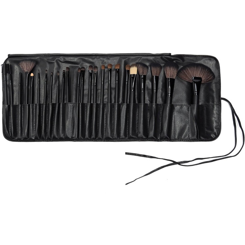 Brush Set 24 Pcs Free Pouch Kuas Make Up Set Makeup Brush Make Up Set