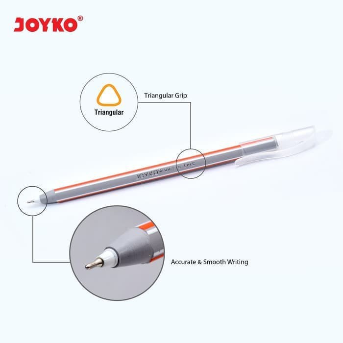 Ball Pen Pulpen Pena Joyko BP-250 Tris 0.7 mm 1 Pcs