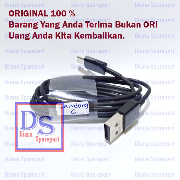 Kabel Data Samsung A21s M21 A31 Cable Cas Casan Type C Original 100