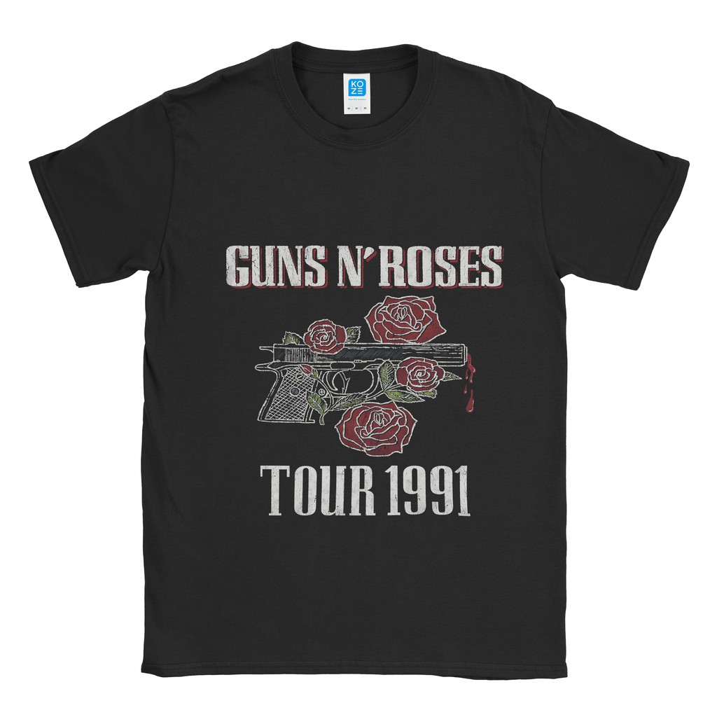 Baju Kaos Band Guns N Roses  Gun Tour 1991