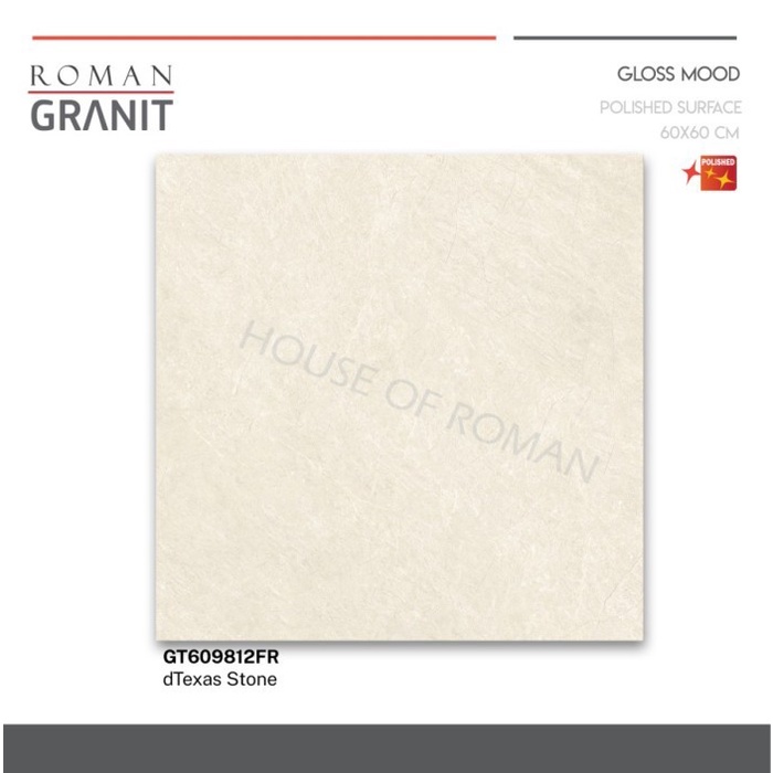 TERHEMAT ROMAN GRANIT 60 X 60 GT609812FR DTEXAS STONE