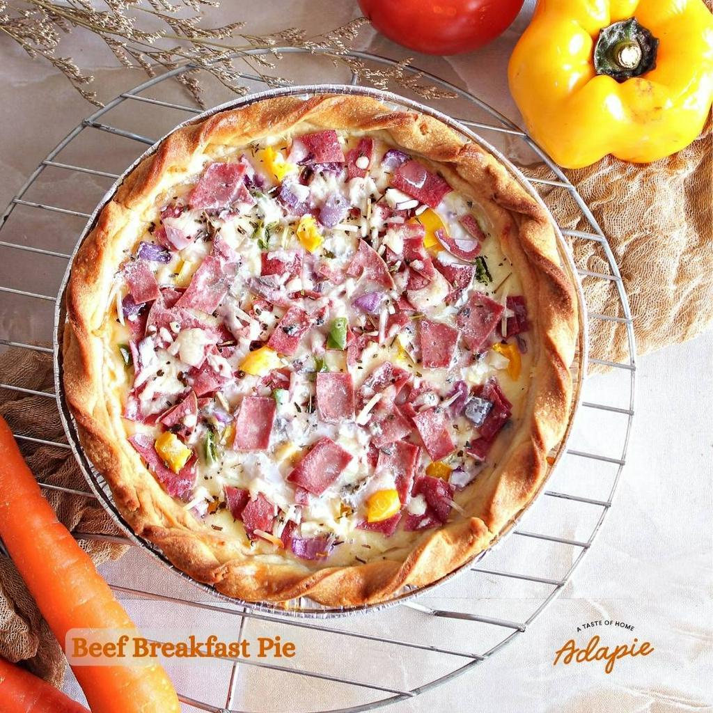 

BEEF BREAKFAST PIE - PARTY SIZE 22CM