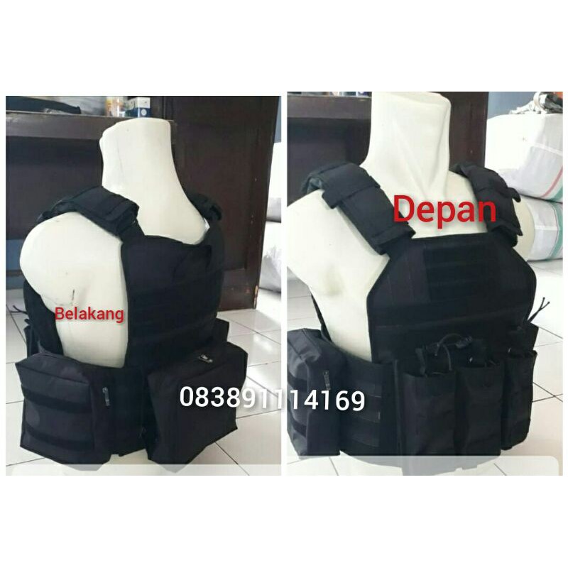 ROMPI BRIMOB TNI POLRI BODI VEST, rompi anti peluru tanpa baja