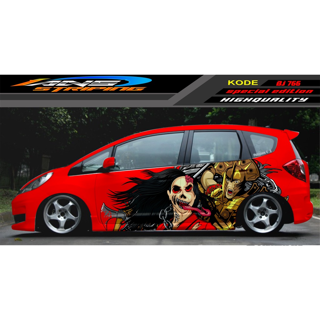 STICKER MOBIL HONDA BRIO AGYA JAZZ AVANZA YARIS / DECAL STICKER MOBIL JAZZ / STIKER MOBIL