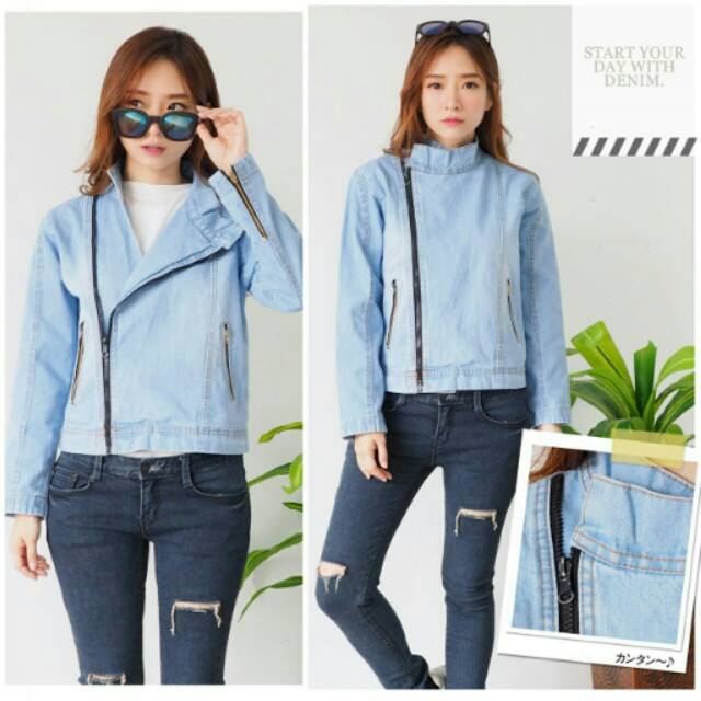 Jaket mango zipper