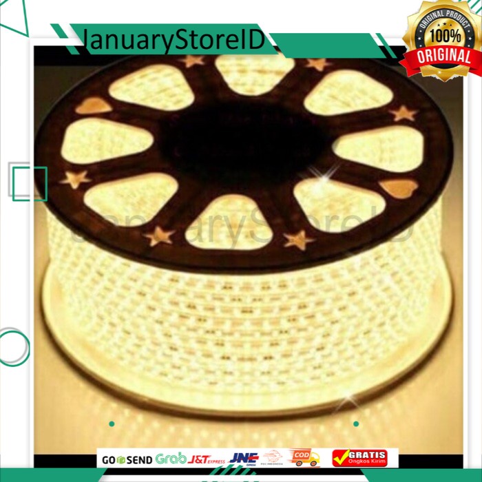 LAMPU LED STRIP 5050 LAMPU PLAFON CEILING eceran meteran - Putih