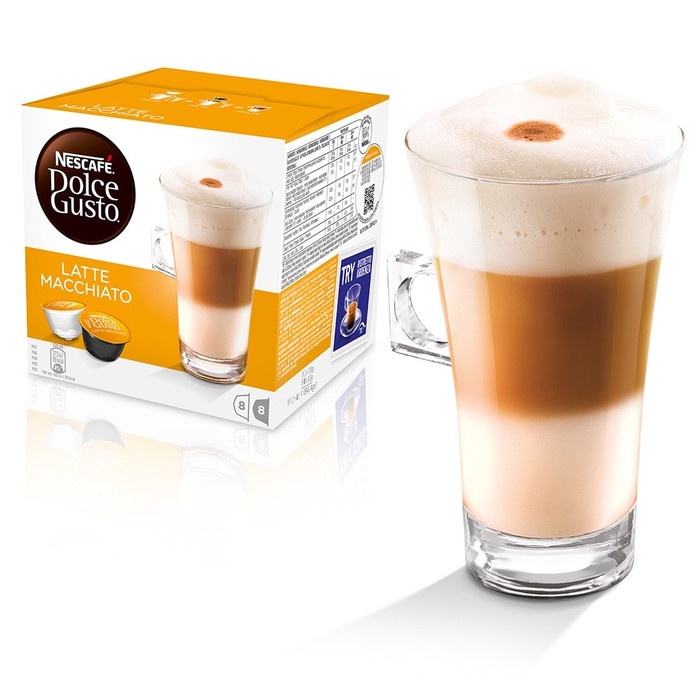 

Nescafe Dolce Gusto Latte Macchiato 16 Capsule Coffee Kapsul Kopi