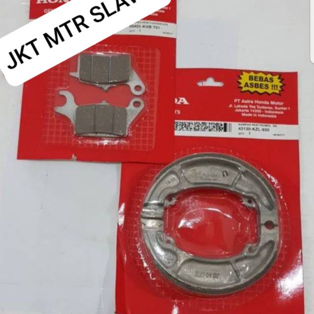 kampas depan dispad fr kampas belakang vario 110 f1 vario 125 f1 vario 150 f1 ori honda ahm