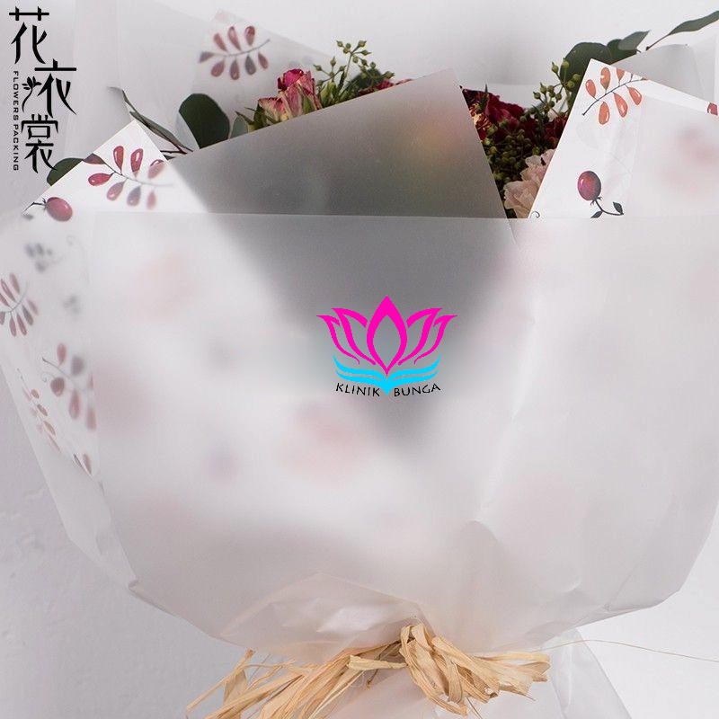 

[ 5 PCS ] Kertas Buket Polos Transparan Premium Anti Air