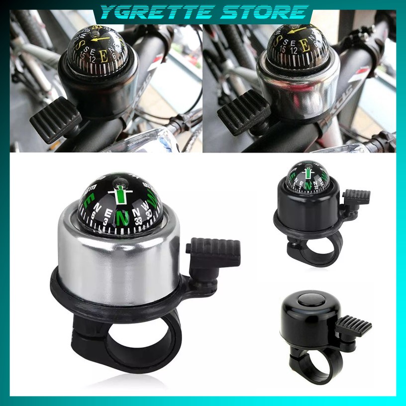 YGRETTE - Bicycle Compass Bell / Bel model Kompas Sepeda Impor bagus Horn Bike Cycling Warning