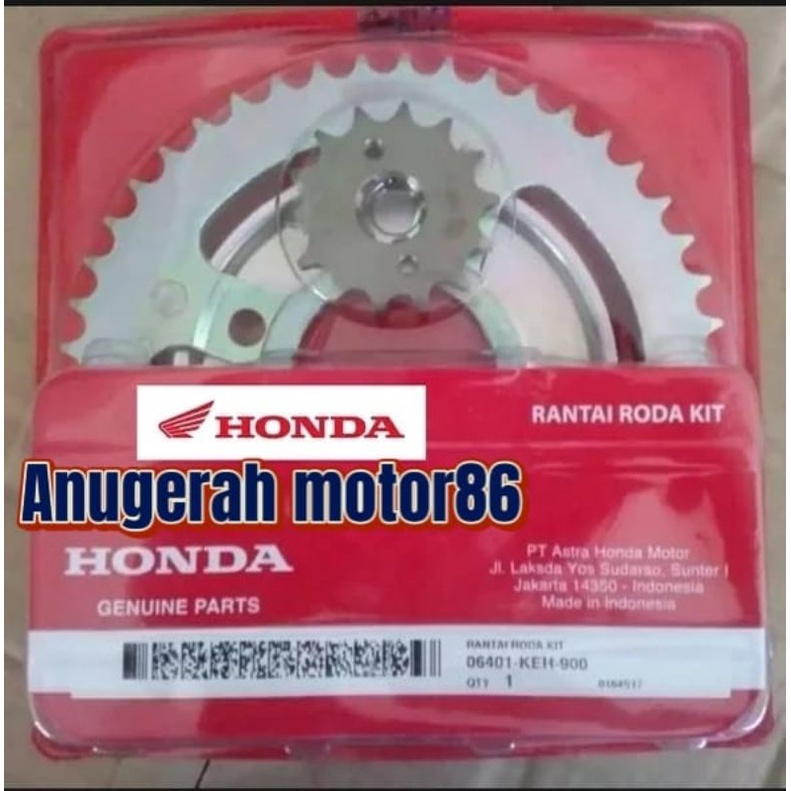 06401-KEH-900 gear set rantai roda megapro primus ori honda AHM