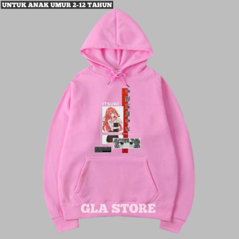 jaket hoodie anak perempuan | ANIME NAKANO NINO