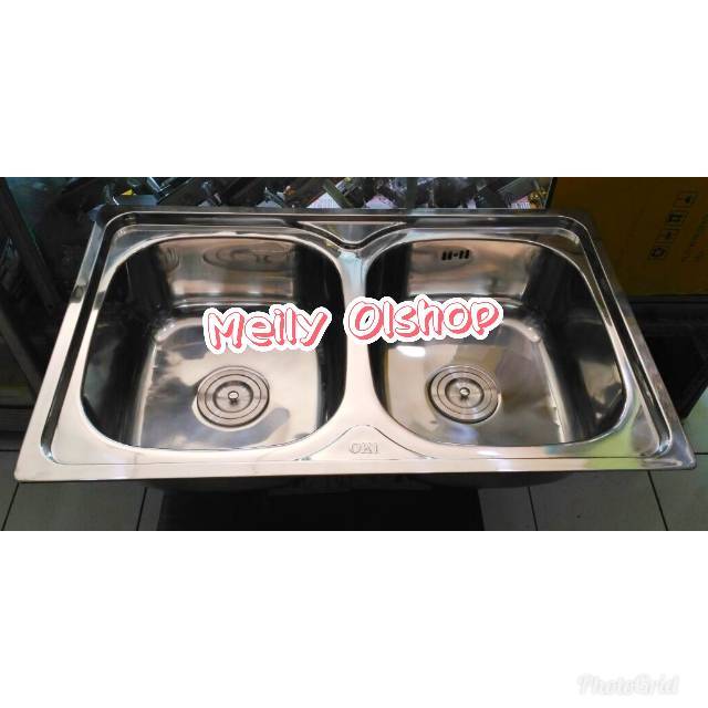 Bak Cuci Piring 2 Lubang/ Sink 2 Lubang/ Kran Cuci Piring