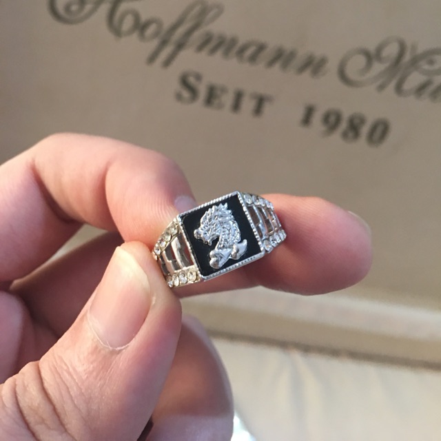 White gold Dragon rings Hoffman miller