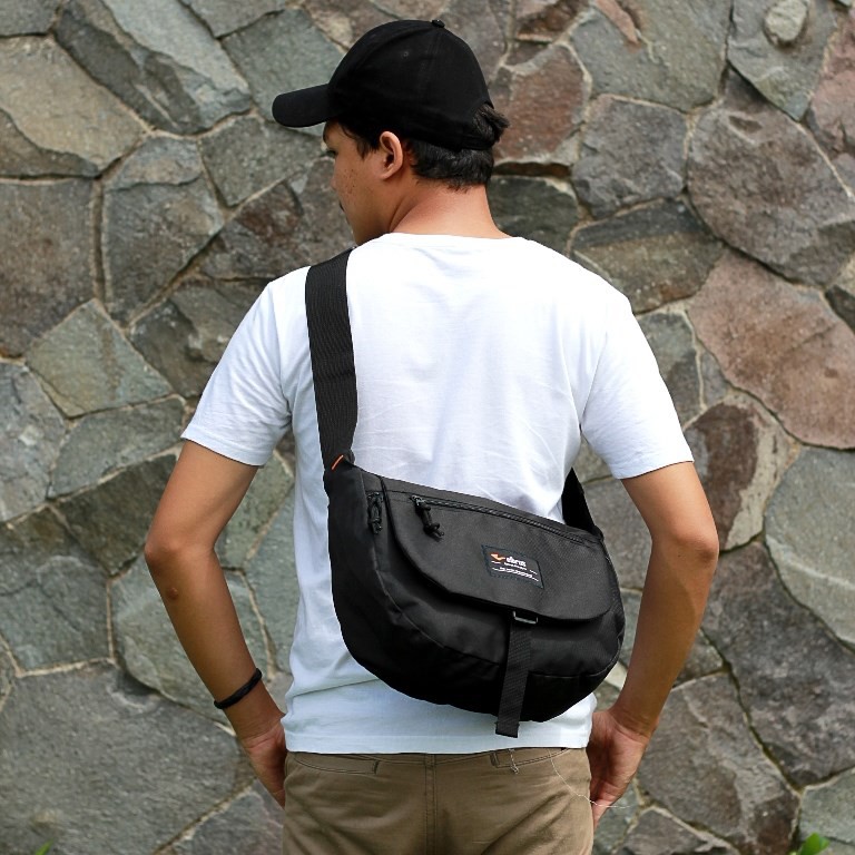 tas selempang kerja pria Sling Bag Model Fuku Casual - Murah Keren