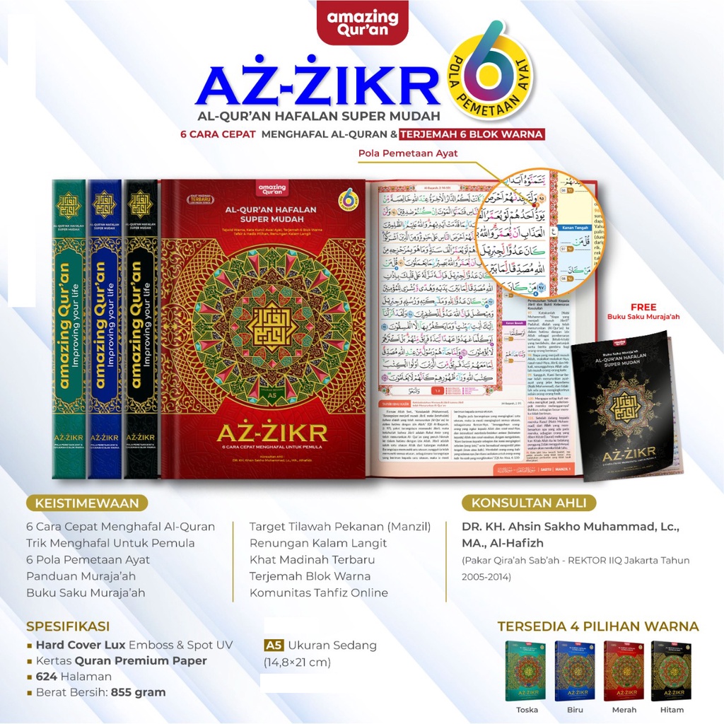 Al-Quran Hafalan Az-Zikr (uk. A5) Bonus Buku Saku Murajaah