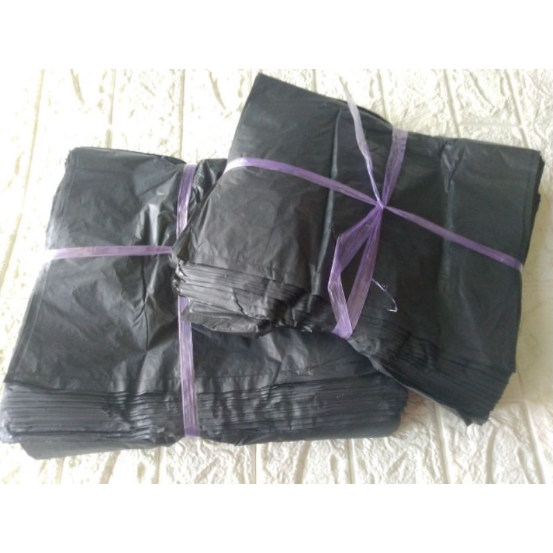 kantong kresek hitam 28cm kiloan
