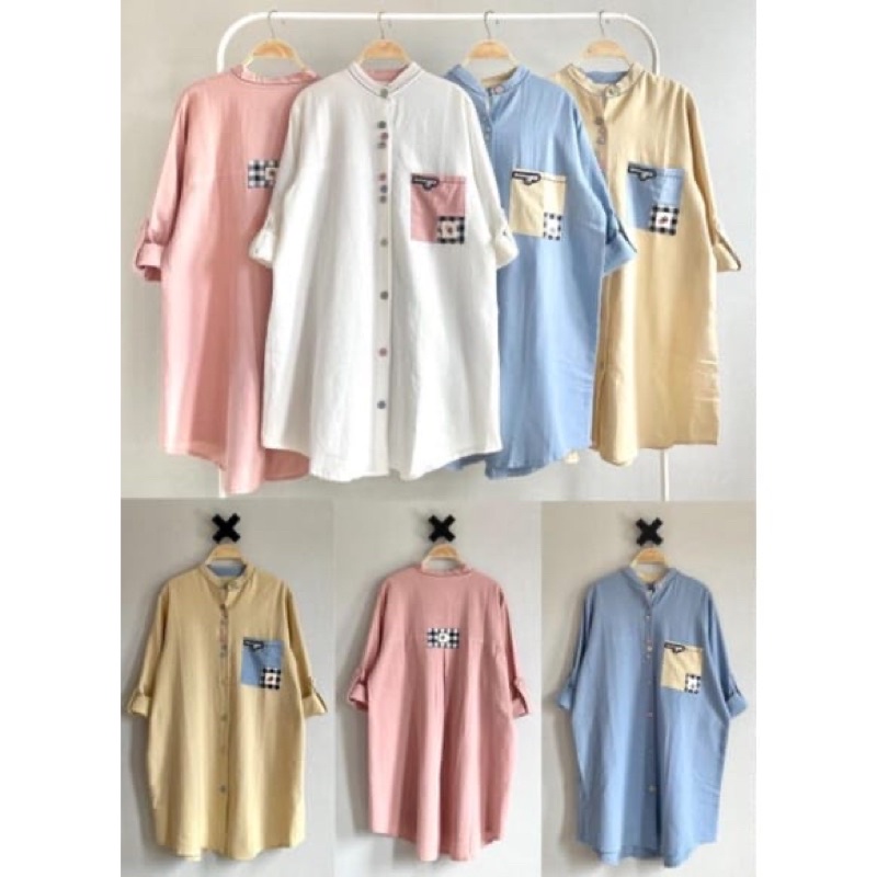 TUNIK LINEN ORIGINAL BY LUBANA BEKAS YA CEK FOTO DETAL