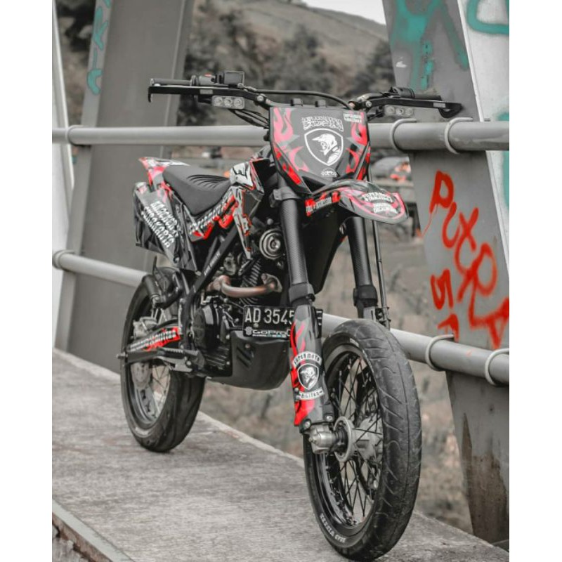 Papan nomer yz85 set spakbor depan yz85 pnp klx dtracker