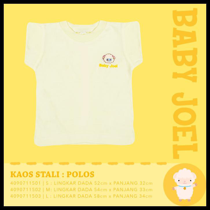 Terbaru Grosir Baby Joel Motif Polos : Kaos Stali Bayi Newborn - 0-4 Bulan