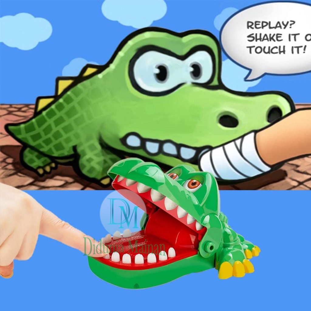 mainan gigi buaya gigit jari prank anak crocodile dentist funny game