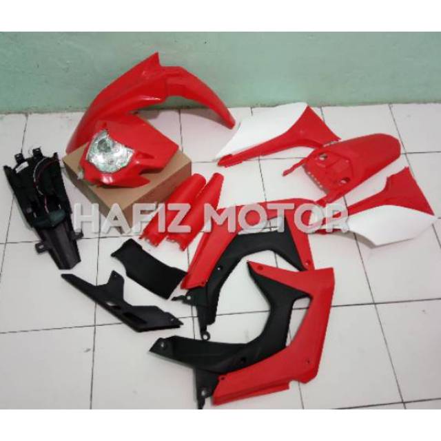 Cover Bodi Set CRF 150 L HRV pnp spakbor depan belakang headlamp crf 150 l side panel cover tangki c