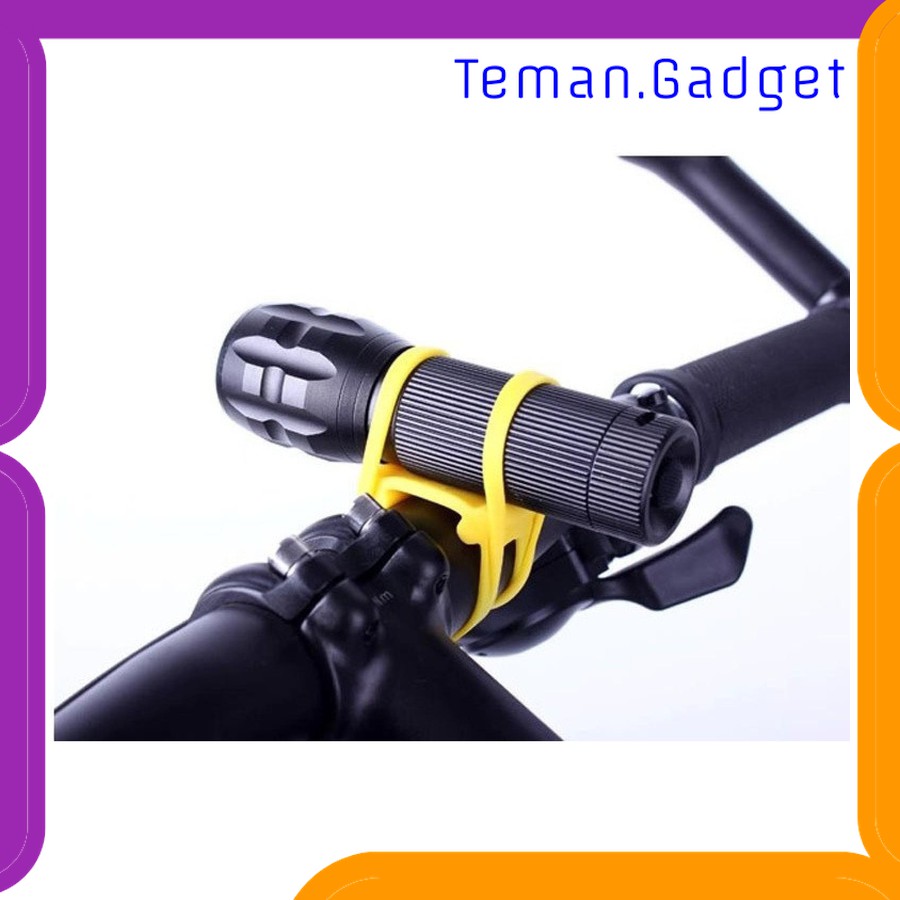 TG-SP142 Silicone Strap Bike Bracket Mount Holder for Flashlight - AB-2962