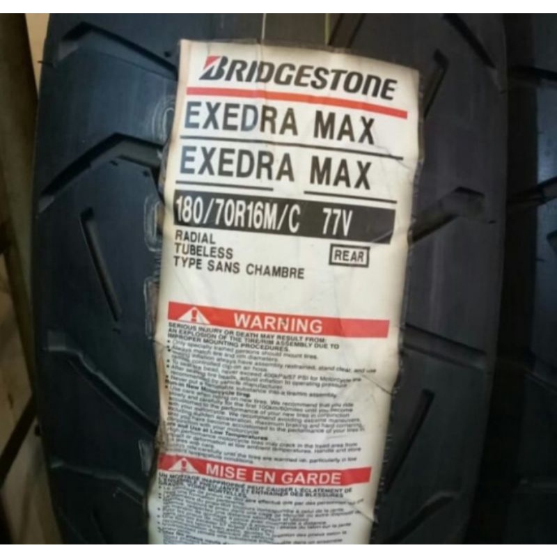 ban luar battlax exedra max UK 180/70-16 tubeless