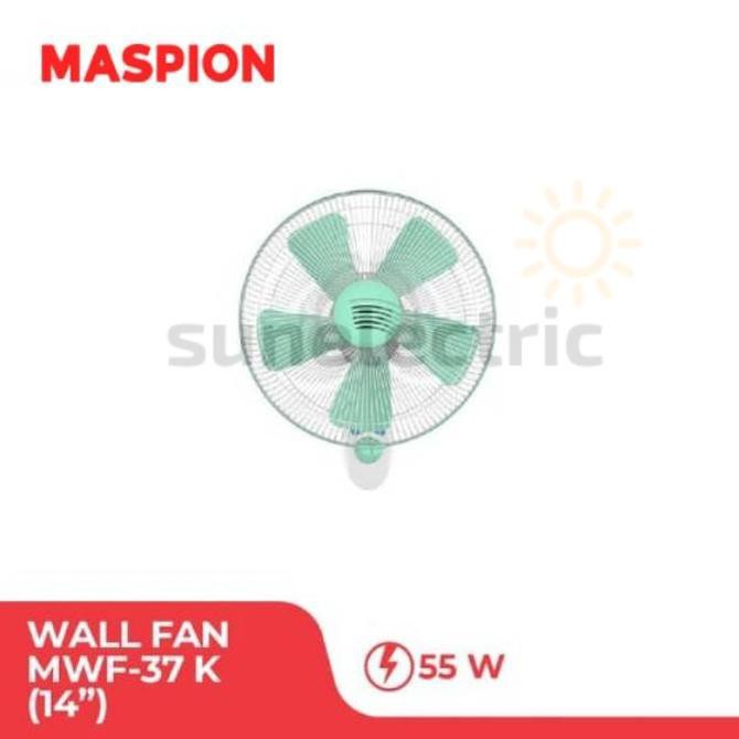 MASPION Kipas Angin Dinding 14 Inch MWF 37K / WallFan - Garansi 3 Tahun