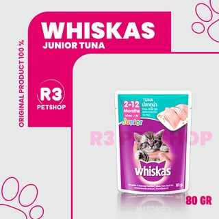 Makanan basah murah untuk Kucing WHISKAS Pouch 80gr All Varian 1dus @24pcs