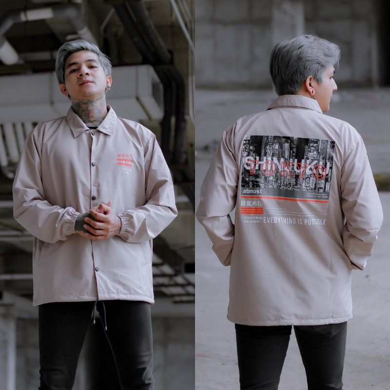 ATMOST-Jaket Coach Pria Sinzuku