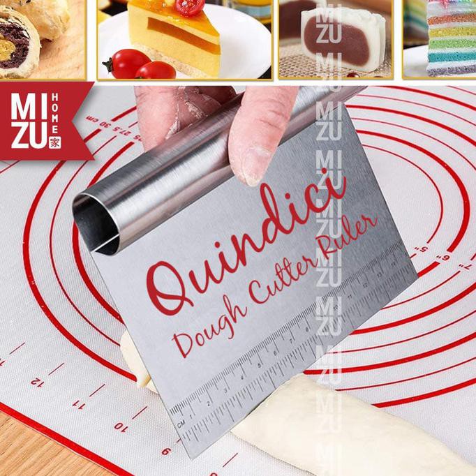 

BARU QUINDICI Ruler Dough Cutter Knife Pemotong Adonan Kue Penggaris SUS430