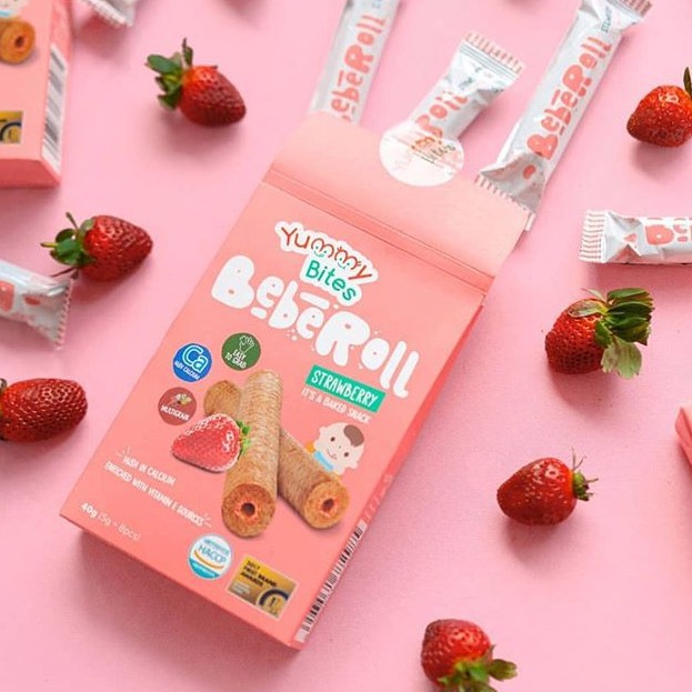 Yummy Bites BebeRoll 40g/ Snack Bayi / Makanan Bayi 6M+ (Tersedia varian rasa)