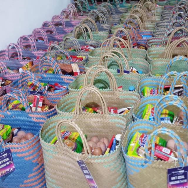 READY STOCK TAS ANYAMAN HAMPERS
