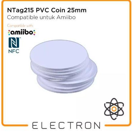 NTag215 PVC Coin 25mm RFID NFC Programmable NTag215 Tag 215 Amiibo TagMo Ntag215 Koin