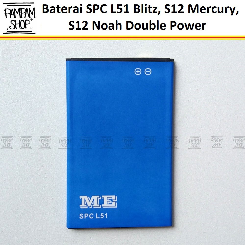 Baterai SPC L51 Blitz S12 Mercury Noah Original OEM Batre Batrai Battery L 51 Mercuri