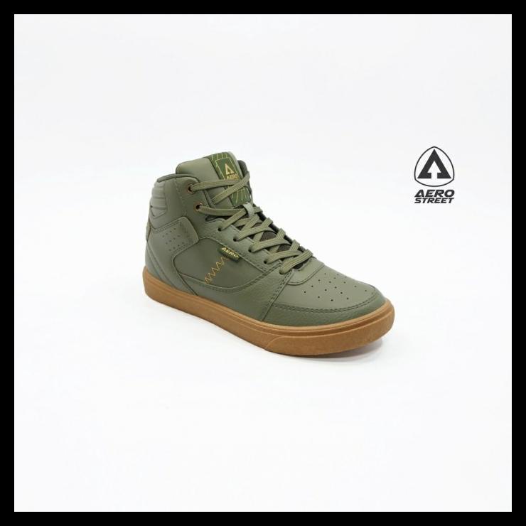 Aerostreet Hoops Army Gum Sepatu Sneakers Basket