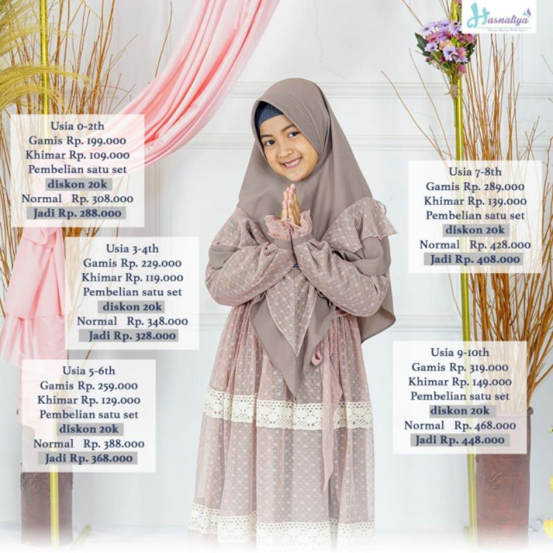 Gamis Queenza kids by Hasnaliya