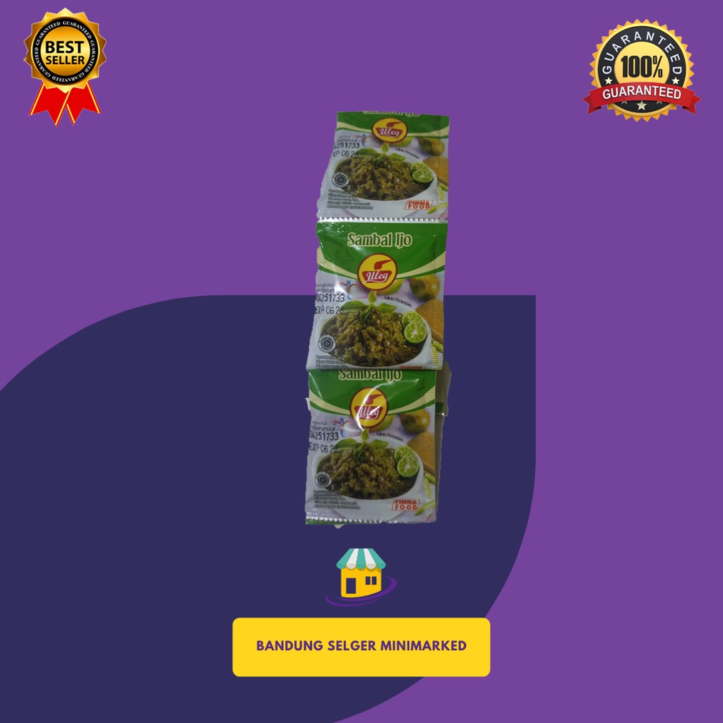 

FINNA ULEG - SAMBAL IJO FINNA FOOD 20GR ISI 10 PCS